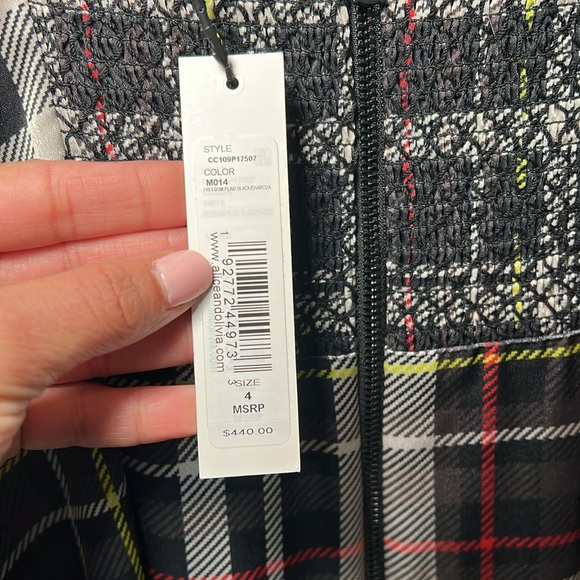 ALICE+OLIVIA SATIN MIDI DRESS - Picture 5 of 16